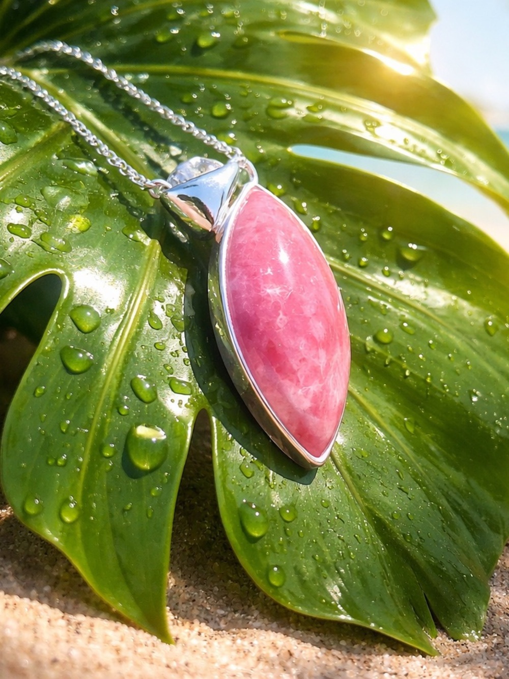 NEW! Rhodochrosite Necklace - Picture 8 of 13